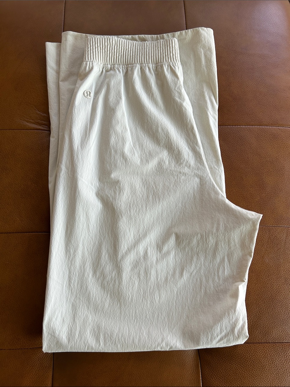 lululemon athletica Off-White Elastic-Waist Relaxed Joggers